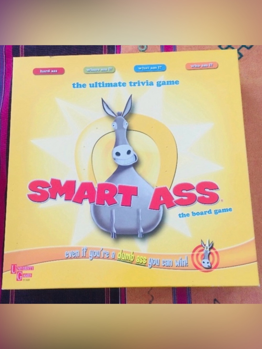 3/$25 The Ultimate Trivia Game Smart Ass Trivia Board Game Complete Family Night
